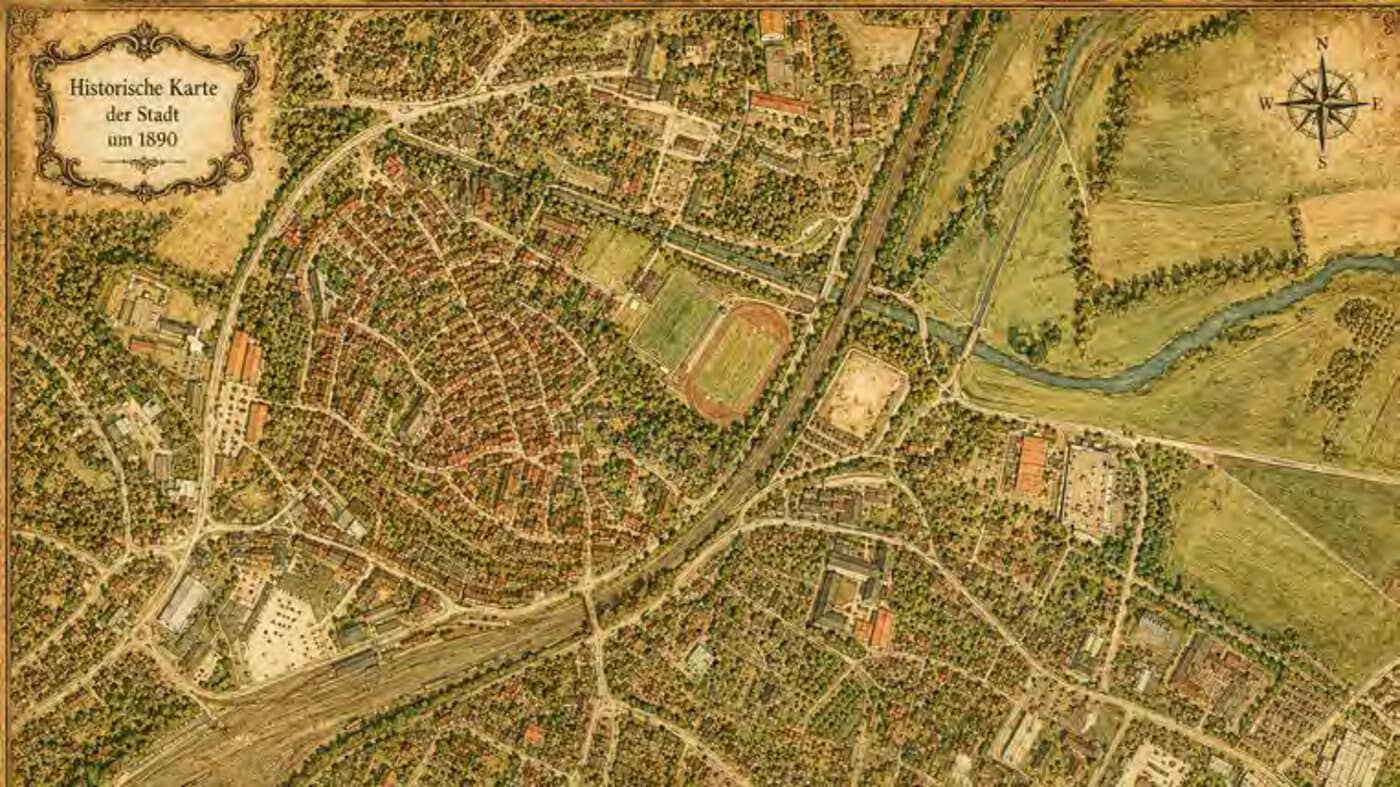 Historische Karte von Treysa